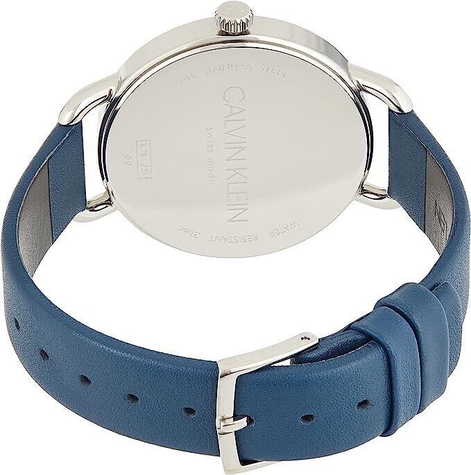 CALVIN KLEIN Even Quarz Damenarmbanduhr mit blauem Zifferblatt