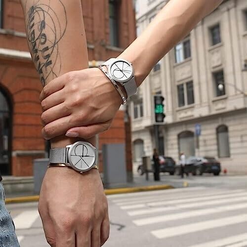 CALVIN KLEIN Minimal Quarz Herrenarmbanduhr mit weißem Zifferblatt