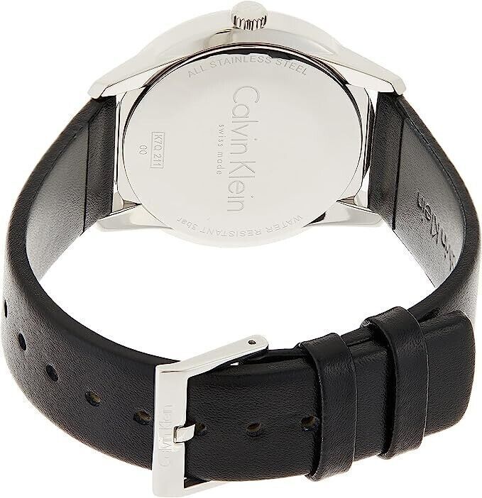 CALVIN KLEIN Steady Quarz Uhr Herren Schwarz Zifferblatt