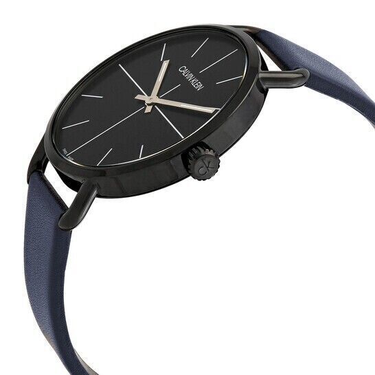 CALVIN KLEIN Even Quarz Damenarmbanduhr mit blauem Ziffernblatt