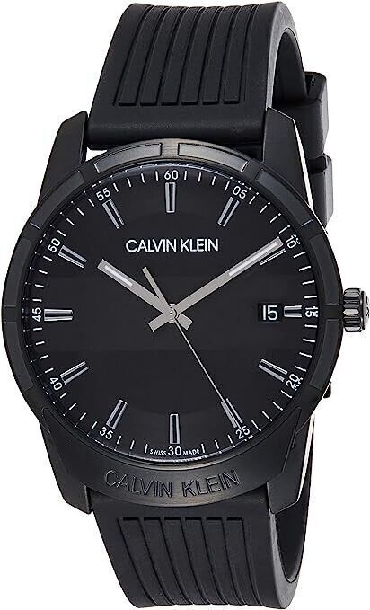 CALVIN KLEIN Evidence Herren Quarz Uhr mit schwarzem Zifferblatt