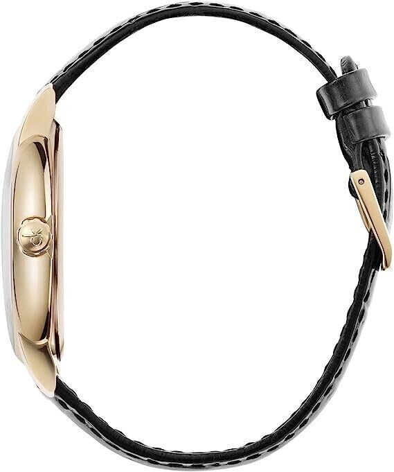 CALVIN KLEIN Established Quarz Herrenarmbanduhr silbernes Zifferblatt