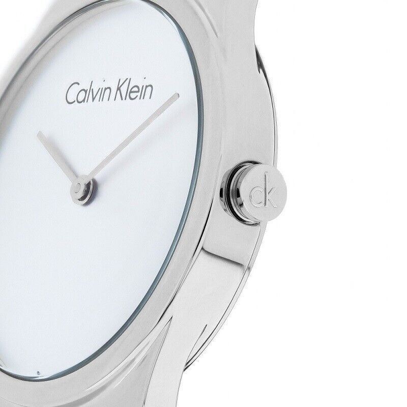 CALVIN KLEIN Whirl Silber Zifferblatt Edelstahl Damen Uhr