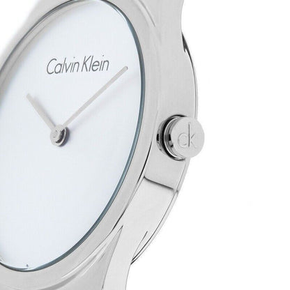 CALVIN KLEIN Whirl Silber Zifferblatt Edelstahl Damen Uhr