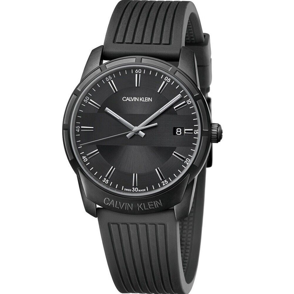 CALVIN KLEIN Evidence Herren Quarz Uhr mit schwarzem Zifferblatt