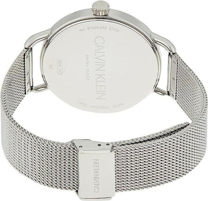 CALVIN KLEIN Even Quarz Damenarmbanduhr mit schwarzem Zifferblatt