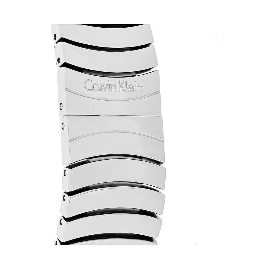 CALVIN KLEIN Whirl schwarze Zifferblatt Edelstahl Damen Uhr
