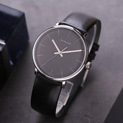 CALVIN KLEIN High Noon Quarz Uhr Herren Schwarz Zifferblatt