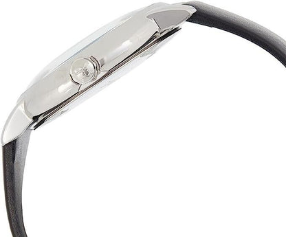CALVIN KLEIN Established Quarz Herrenarmbanduhr silbernes Zifferblatt