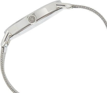 CALVIN KLEIN Even Quarz Damenarmbanduhr mit schwarzem Zifferblatt