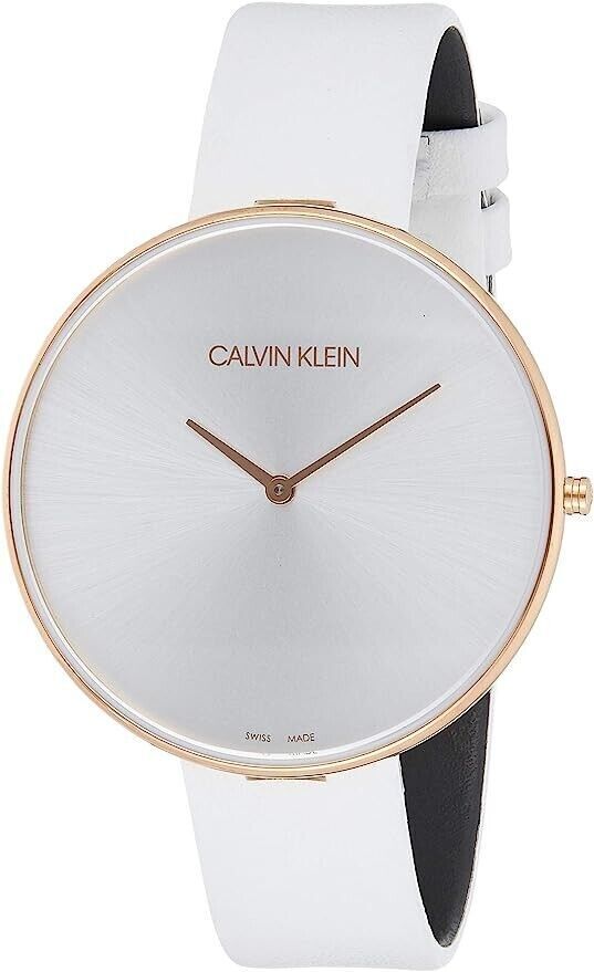 CALVIN KLEIN Full Moon Quarz Damenarmbanduhr mit silbernem Zifferblatt
