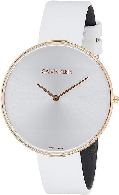 CALVIN KLEIN Full Moon Quarz Damenarmbanduhr mit silbernem Zifferblatt