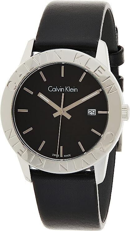 CALVIN KLEIN Steady Quarz Uhr Herren Schwarz Zifferblatt