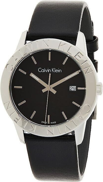 CALVIN KLEIN Steady Quarz Uhr Herren Schwarz Zifferblatt