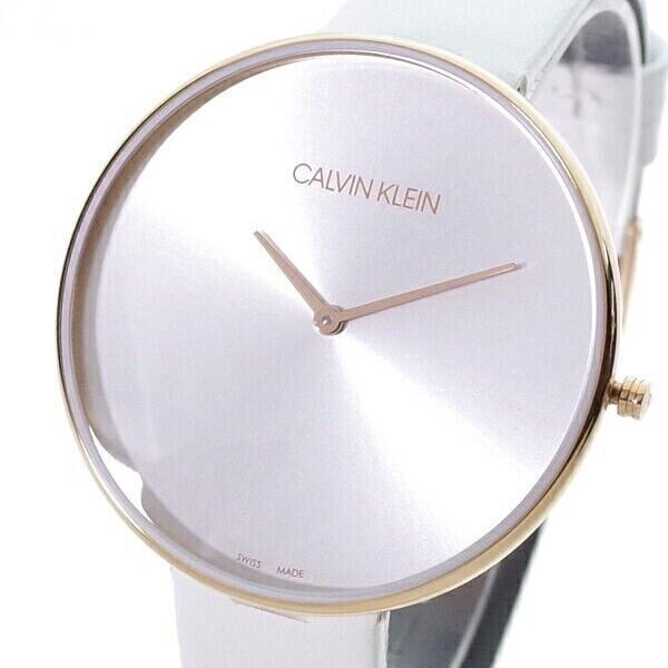 CALVIN KLEIN Full Moon Quarz Damenarmbanduhr mit silbernem Zifferblatt