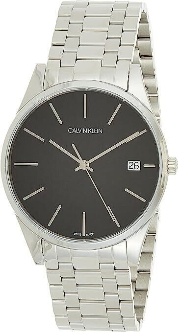 CALVIN KLEIN Quarz Herren Uhr mit schwarzem Zifferblatt