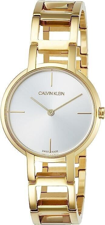 CALVIN KLEIN Cheers Damenarmbanduhr mit silbernem Zifferblatt