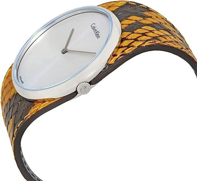 CALVIN KLEIN Spellbound Damenarmbanduhr mit silbernem Zifferblatt