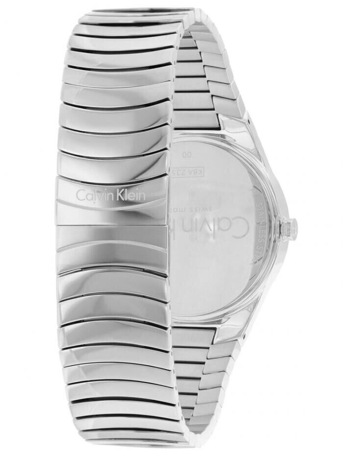 CALVIN KLEIN Whirl schwarze Zifferblatt Edelstahl Damen Uhr