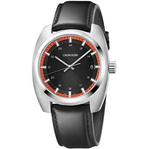 CALVIN KLEIN Achieve Quarz Herrenarmbanduhr schwarz Zifferblatt K3M23526