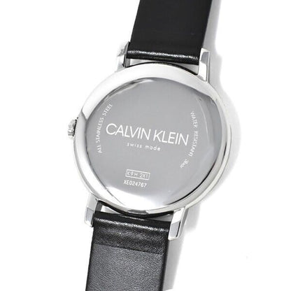 CALVIN KLEIN Established Quarz Uhr Herren blaues Zifferblatt