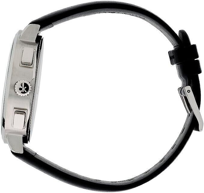 CALVIN KLEIN Posh Chronograph Quarz Silber Zifferblatt Herren Uhr