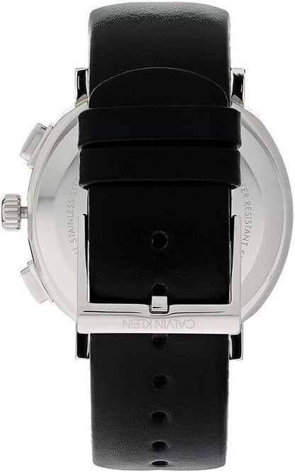 CALVIN KLEIN Posh Chronograph Quarz Silber Zifferblatt Herren Uhr