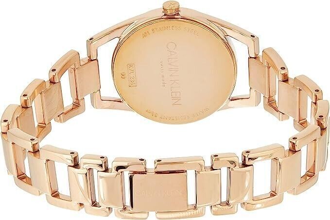 CALVIN KLEIN Dainty Quarz Damenarmbanduhr mit silbernem Zifferblatt