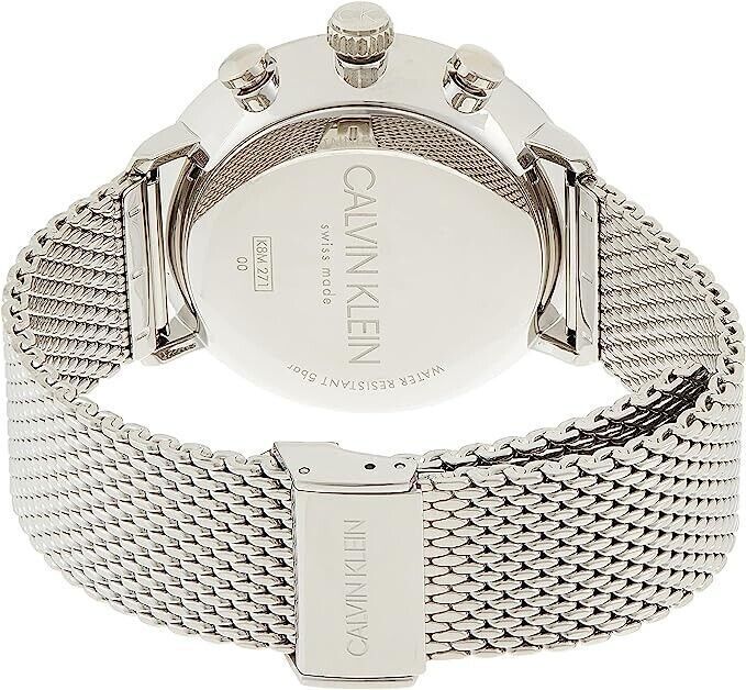 CALVIN KLEIN High Noon Chronograph Quarz Herren Uhr schwarz Zifferblatt