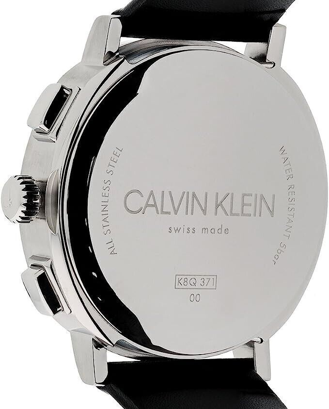 CALVIN KLEIN Posh Chronograph Quarz Silber Zifferblatt Herren Uhr