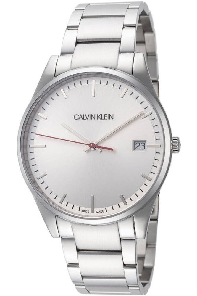 CALVIN KLEIN Quarz Uhr Herren mit silbernem Zifferblatt