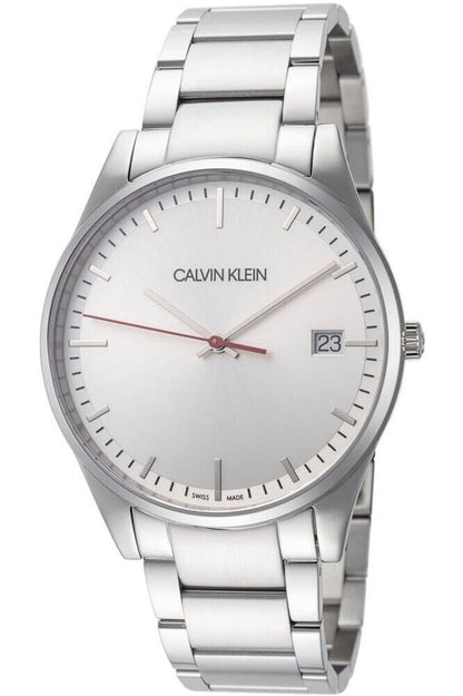 CALVIN KLEIN Quarz Uhr Herren mit silbernem Zifferblatt