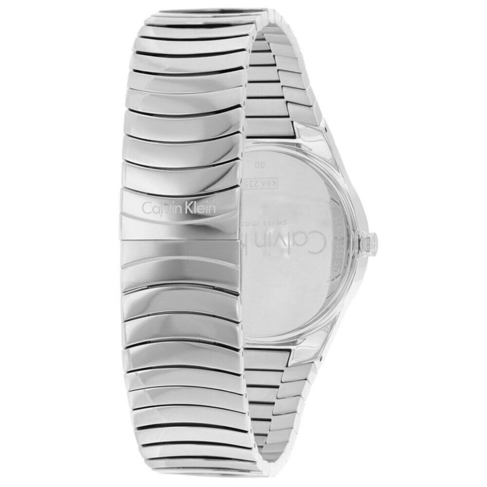CALVIN KLEIN Whirl Silber Zifferblatt Edelstahl Damen Uhr