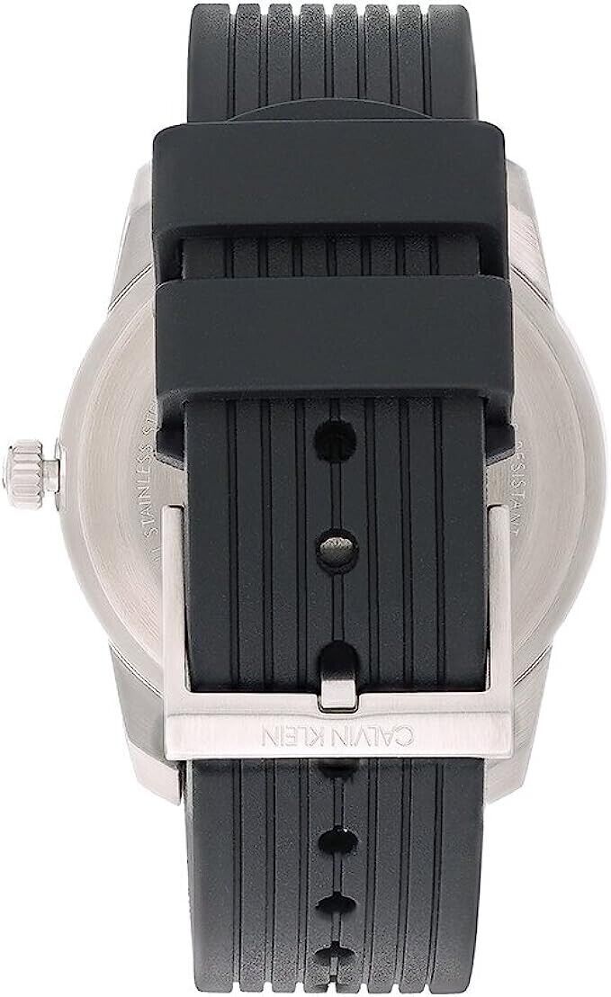CALVIN KLEIN Evidence Quarz Uhr Silber Zifferblatt Herren K3M23526