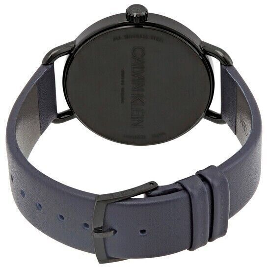CALVIN KLEIN Even Quarz Damenarmbanduhr mit blauem Ziffernblatt