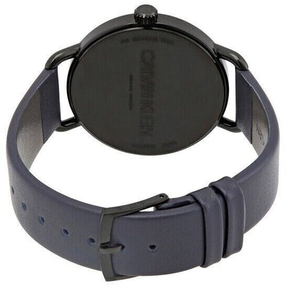 CALVIN KLEIN Even Quarz Damenarmbanduhr mit blauem Ziffernblatt