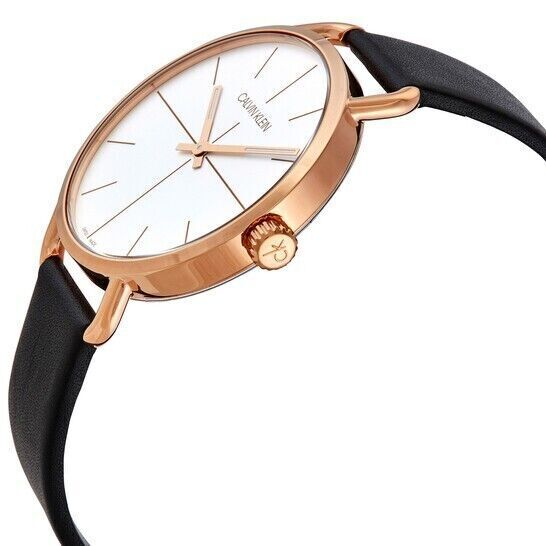 CALVIN KLEIN Even Quarz Damenarmbanduhr mit silbernem Zifferblatt
