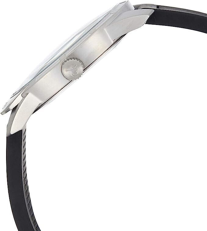 CALVIN KLEIN Evidence Quarz Uhr Silber Zifferblatt Herren K3M23526