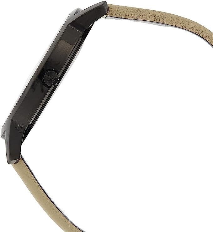 CALVIN KLEIN City Quarz Uhr Herren Beige Zifferblatt K3M23526