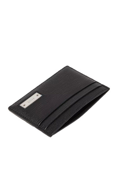 Bally BHAR Calfskin Leather Card Case Black