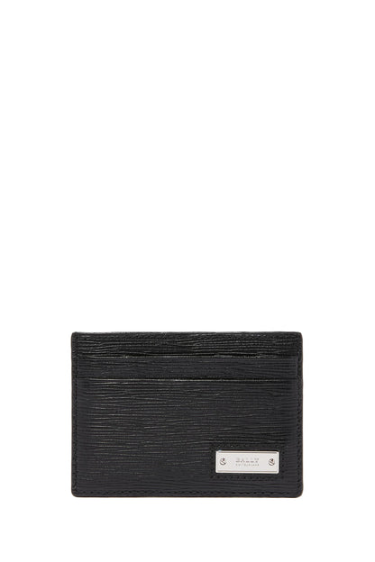 Bally BHAR Calfskin Leather Card Case Black