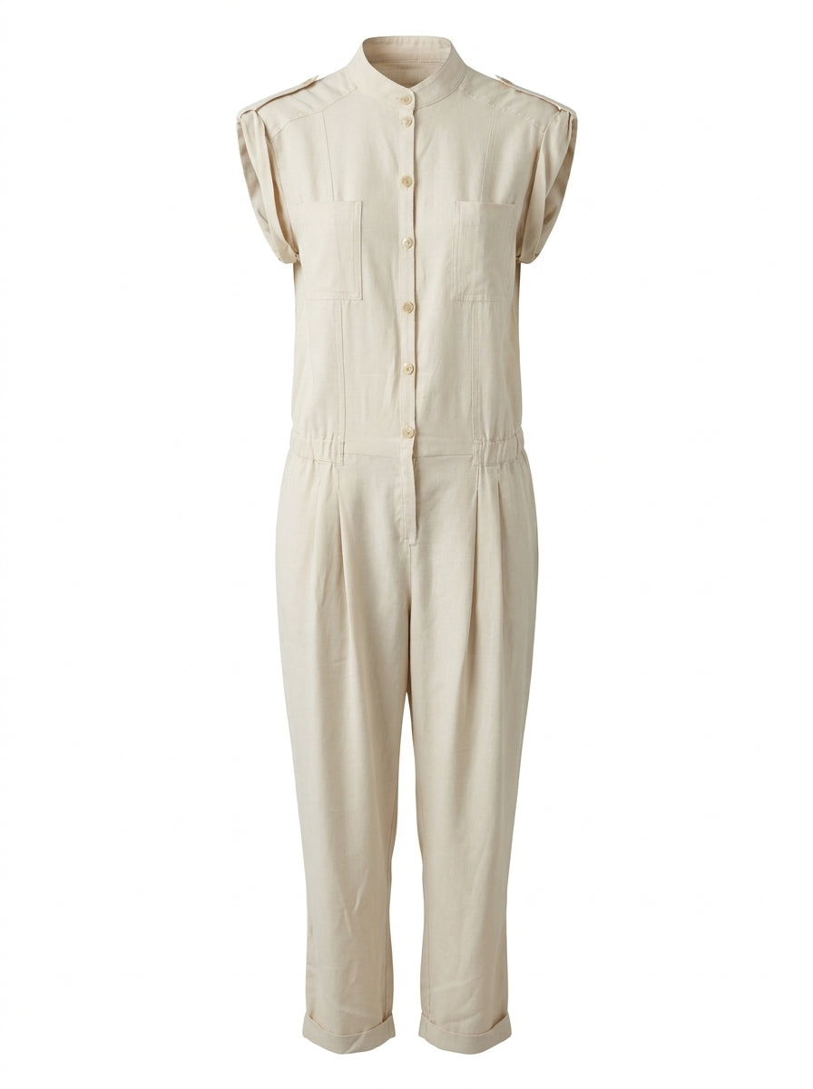 Armani Jeans Jumpsuit Creme — ghost