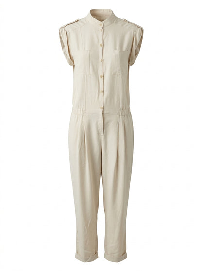Armani Jeans Jumpsuit Creme — ghost
