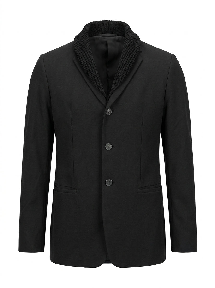 Emporio Armani Blazer Herren Schwarz — ghost