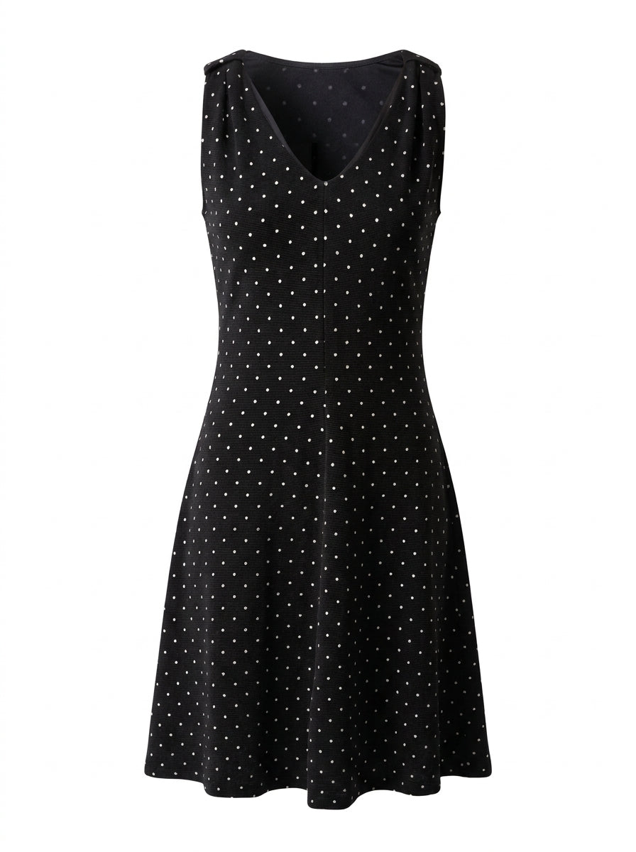 Emporio Armani Kleid Schwarz mit Punkte — ghost
