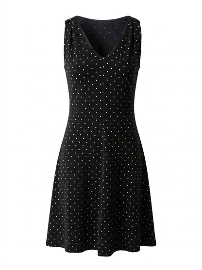 Emporio Armani Kleid Schwarz mit Punkte — ghost