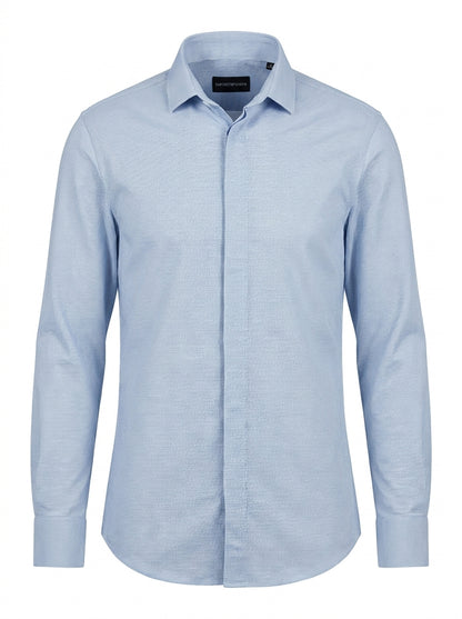 Emporio Armani Herrenhemd Hellblau — ghost