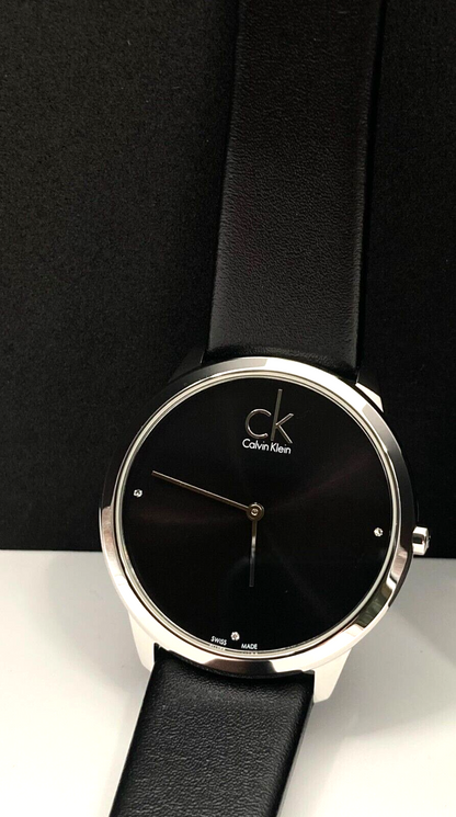 CALVIN KLEIN Minimal Quarz Diamant Herren Uhr