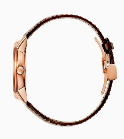 Calvin Klein Herren Analog Automatik Uhr mit Lederarmband K5S346G6