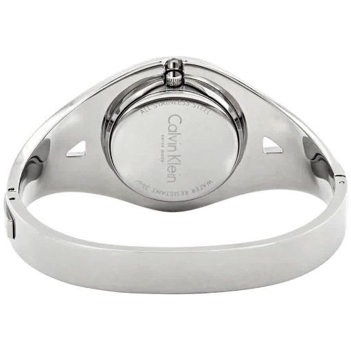 CALVIN KLEIN Sinnliche Silber Zifferblatt Medium Armreif Damen Uhr